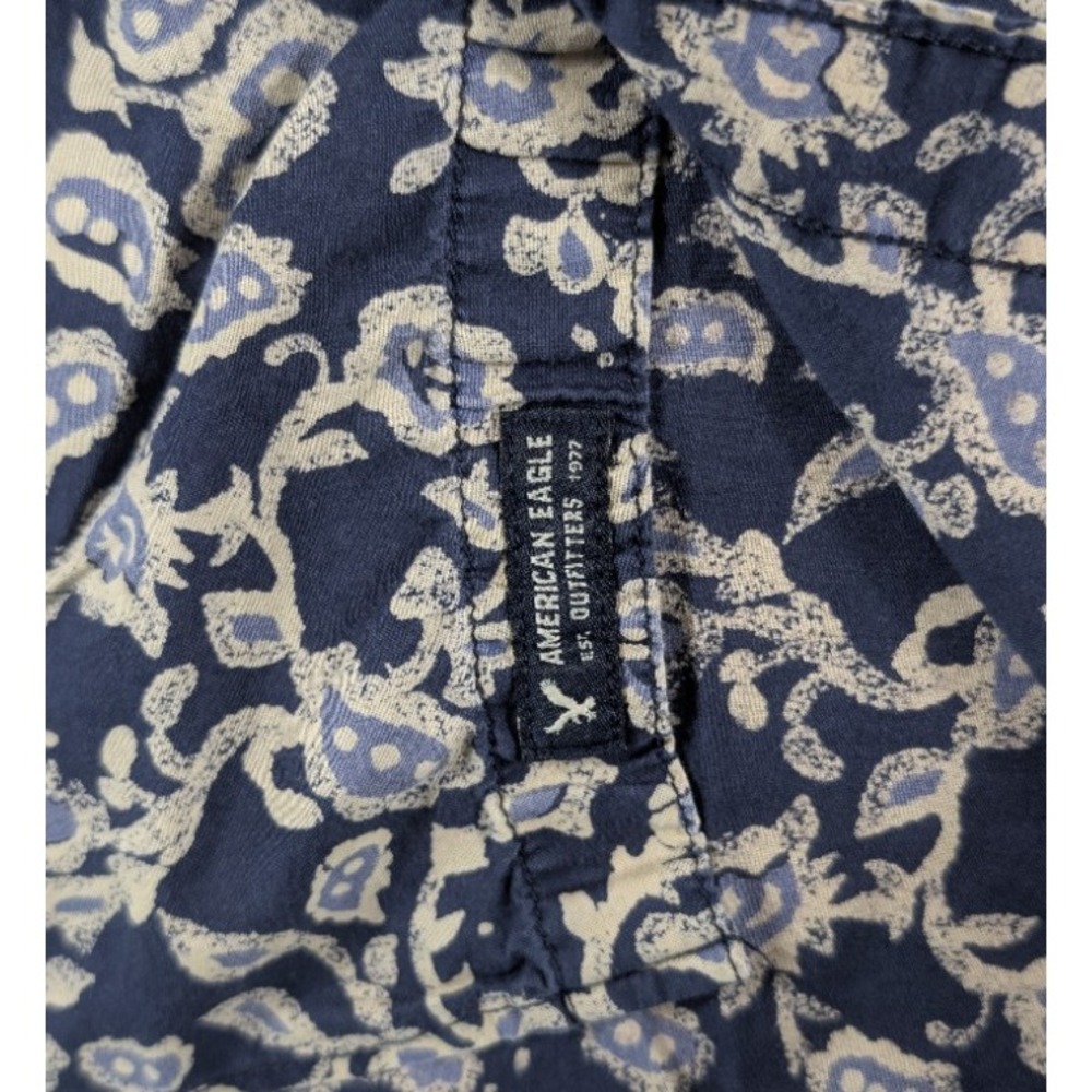 American Eagle Shirt Men's Size L Button Down Seriously Soft Long Sleeve Classic - Picture 3 of 15
